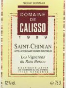 St Chinian-Calisso 1989